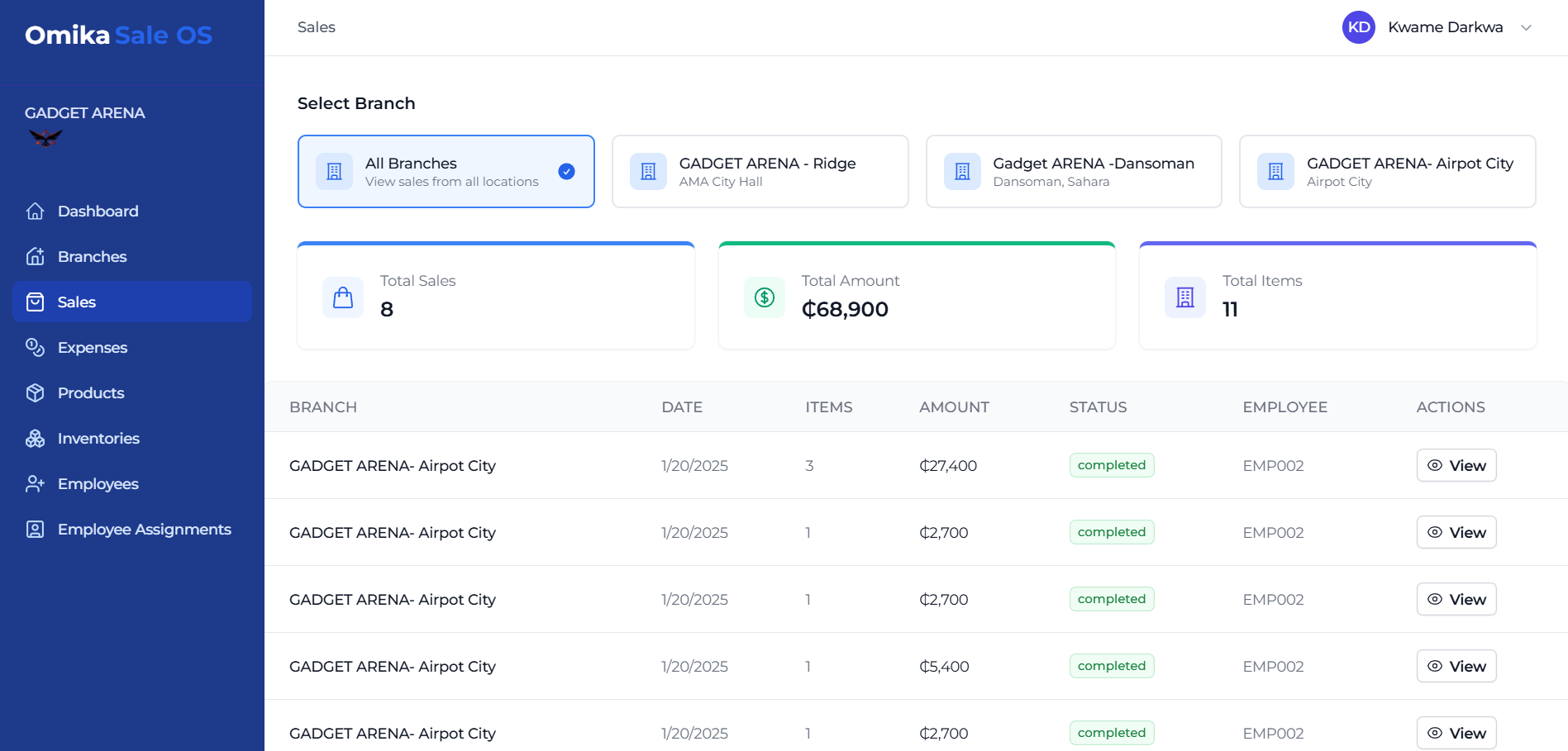 Merchant Dashboard